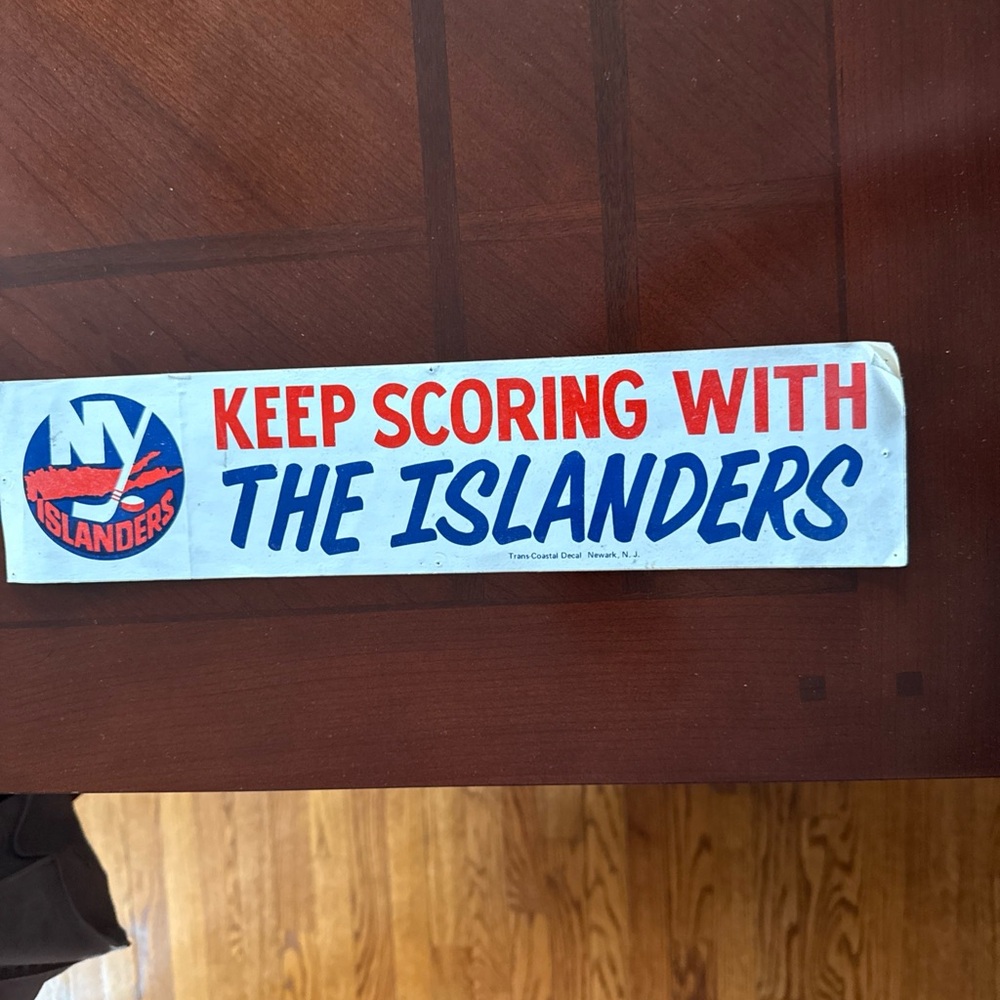 Islanders Keep Scoring Bumper Sticker